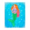 Stupell Industries Sweet Mermaid Love  Canvas Wall Art, design by Stephanie Sanchez